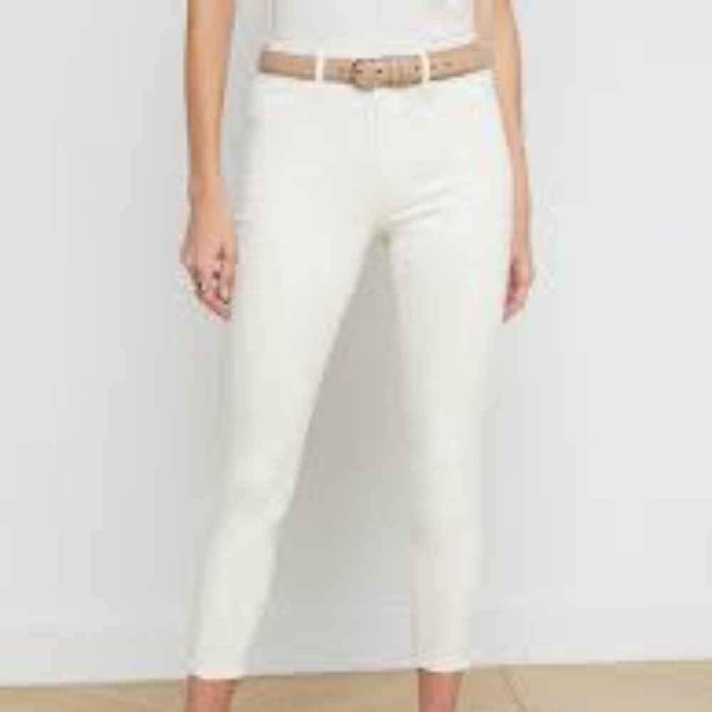 L'Agence White Margo High Rise Skinny Ankle Jeans Size 27